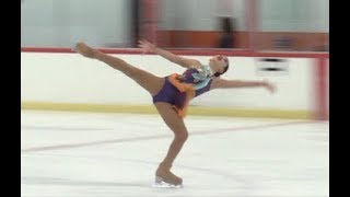 Katherine Ong Pro Figure Ice Skating Mashup Competition Clips 2 2 2019 [upl. by Anirres]