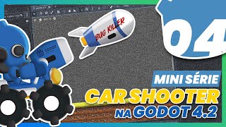 EP 04  Mini CURSO Godot 42  JOGO de CARRO  DEFESA  DISPARANDO os MÍSSEIS [upl. by Ahsla]