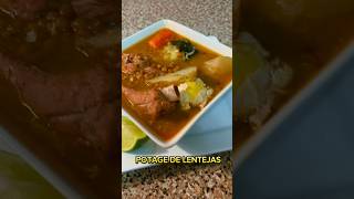 SOPA DE LENTEJAS o POTAJE DE LENTEJAS una delicia receta lentejas [upl. by Ecela]