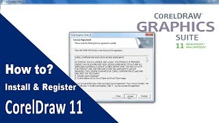 How to install and Register CorelDrawCorelDraw11 installation and by sktacademy [upl. by Frentz]