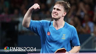 Moregardh PERSEVERES advances to table tennis final in dream run  Paris Olympics  NBC Sports [upl. by Groos23]