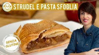 STRUDEL di Mele con PASTA SFOGLIA Senza Glutine Fatta a Mano Facile  VivoGlutenFree [upl. by Nehtiek]