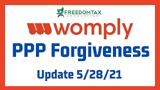 Womply PPP Loan Forgiveness  Update 52821 [upl. by Nnylear]