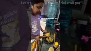 bihari style dal wali Puri 😻 cooking food bihar bihari tasty [upl. by Ellehcim331]