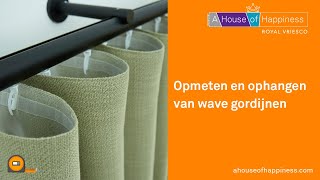 Opmeten en ophangen van wave gordijnen [upl. by Juditha]