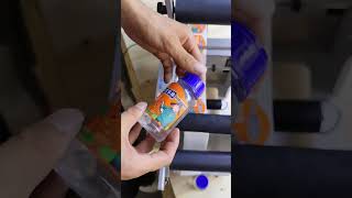 Semi auto round bottles labeling machine for family workshop easy to use [upl. by Ahseihs]