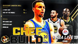 NEW BEST STEPHEN CURRY BUILD BACKCOURT SHOOTER NBA LIVE 19 BUILD [upl. by Eibrik]