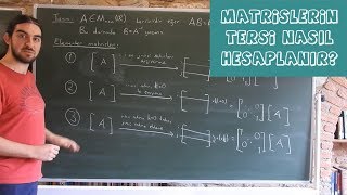 Matrislerin Tersi Nasıl Hesaplanır  Lineer Cebir 6 [upl. by Kurth]