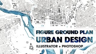 How to create a FIGURE GROUND PLAN archibicc [upl. by Leopoldine556]