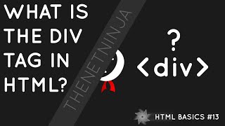 HTML Tutorial for Beginners 13  The div Tag [upl. by Elinad178]