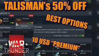 War Thunder BEST TALISMANs to BUY RIGHT NOW in the Christmas SALES [upl. by Justis]