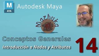 MAYA  01 Conceptos Generales  14 Introducción a Nodos y Atributos [upl. by Adiaroz]