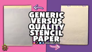 Generic Vs Quality Tattoo Stencil Paper [upl. by Idelson]