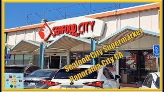 SEAFOOD CITY SUPERMARKET PANORAMA CITY CA Grill City Valerios Bakery Red Ribbon Chowking Jollibee [upl. by Nations]