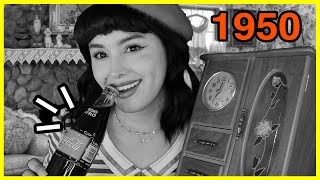 ASMR 1950 Vintage I La JÓVEN RICA de los AÑOS 50´s 📚 TE MAQUILLA [upl. by Aikahs215]