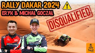 Eryk and Michal Goczal Disqualified  Dakar Rally 2024 [upl. by Uoliram]