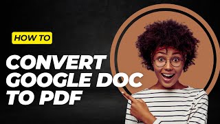 How To Convert Google Doc To PDF [upl. by Ahsienaj]