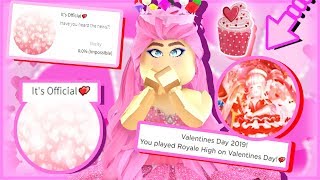 Getting the VALENTINES DAY BADGE in Royale High [upl. by Holland]