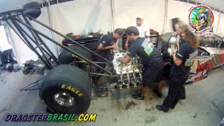 Montagem do motor do Dragster AFuel de Sidnei Grandão Frigo [upl. by Atalanti]