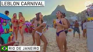 🇧🇷 Rio de Janeiro Carnival at Leblon Beach  THE BEST IN THE WORLD  Brazil April 2022 [upl. by Ayifas]