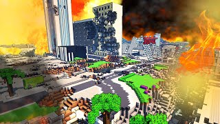 ma ville minecraft est totalement détruite [upl. by Eusassilem78]