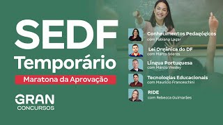 Concurso SEDF Temporário  Maratona da Aprovação [upl. by Mcnamee]