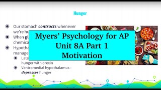 AP Psychology  Myers’ Unit 8A Part 1 [upl. by Nomma]