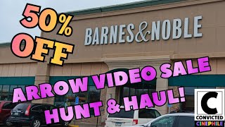 BARNES amp NOBLE ARROW VIDEO 50 OFF SALE MOVIE HUNT amp 4K HAUL UNBOXING [upl. by Annahsar]