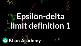 Epsilondelta limit definition 1  Limits  Differential Calculus  Khan Academy [upl. by Natalya]