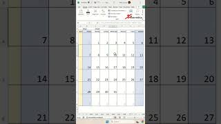 Dynamic Calendar Template In Excel with week number Excel Tips and Tricks [upl. by Tedmund]