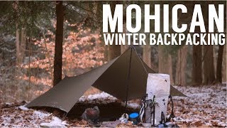 Mohican Winter Backpacking  Solo Backpacking in Mohican State Forest [upl. by Pennebaker130]