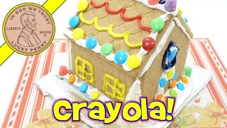 How To Make The Crayola Gingerbread House Christmas Candy Kit [upl. by Libnah]