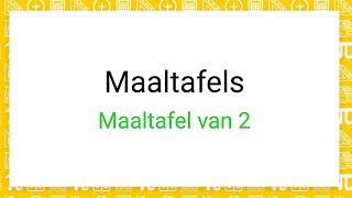 De maaltafel van 2  Oefeningen op de Maaltafel van 2  Rekenen voor het 2de leerjaar [upl. by Leay834]