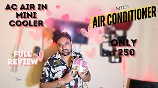 Portable Air Conditioner Fan Honest Review  Mini Air Cooler Ac  Spray Cooler Fan  Mini Cooler [upl. by Luapnaej]