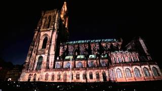 Illumination Cathédrale de Strasbourg 2015  Lightning of the Strasburger Cathedral 2015 [upl. by Ibby520]