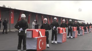 A ceremony was held in Şırnak for 6 martyred Turkish soldiers [upl. by Nosae]