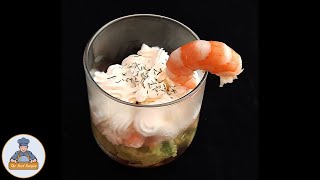 Verrines Avocats Crevettes Fromage Frais  Recette Facile [upl. by Schreib896]