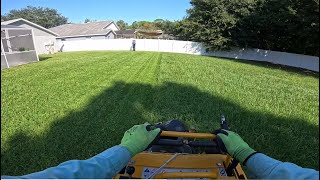 Lawn Care  Realtime Double Mowing HUGE BiWeekly Lawn [upl. by Beaulieu]