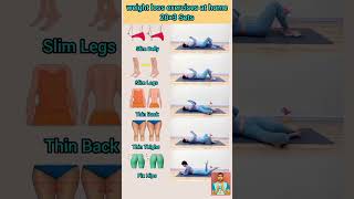 weight loss exercises at homeyoga weightloss fitnessroutine short [upl. by Zizaludba]