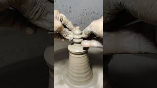 fuldani  flower vase making a small vase  pottery  claypotmaking  shortsviral [upl. by Burnaby]