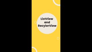 Difference between Listview and Recyclerview in Android [upl. by Einomrah]