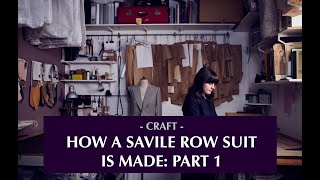 How a bespoke suit is made Part one a pocket [upl. by Harehs]