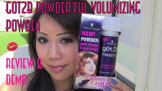 Got2b Powderful Volumizing Powder Review ♥ Demo [upl. by Orestes]