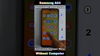 Samsung A04 OEM Unlocking Enable  Developer Show 2024 🔥 Advanced Developer Menu [upl. by Refeinnej770]