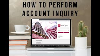 How to perform Account Inquiry [upl. by Loriner]