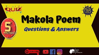 Can You Pass the Quiz Makola Poem [upl. by Haerr215]