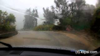 driving in Cinque Terre during intense rain 25 oct 2011 [upl. by Formenti397]