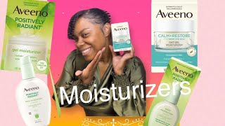 Aveeno Moisturizers for DRY OILY amp SENSITIVE SKIN  Aveeno Calm  Restore  Positively Radiant [upl. by Alessig]