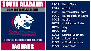 2024 South Alabama Jaguars Football Schedule [upl. by Bik918]