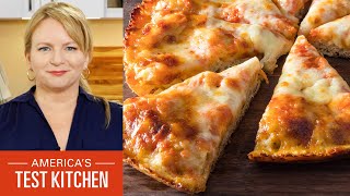 How to Make the Crispiest Cheesiest CastIron Pan Pizza [upl. by Aem]